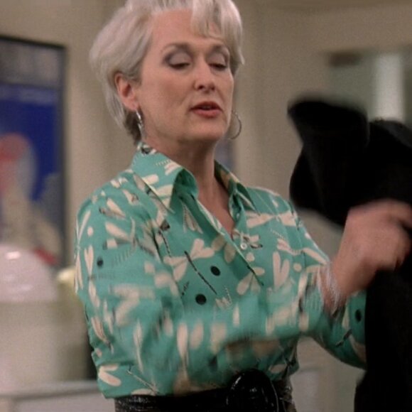 Armani Collezioni Dragonfly Blouse ASO Miranda Priestly The Devil Wears Prada - Picture 2 of 8